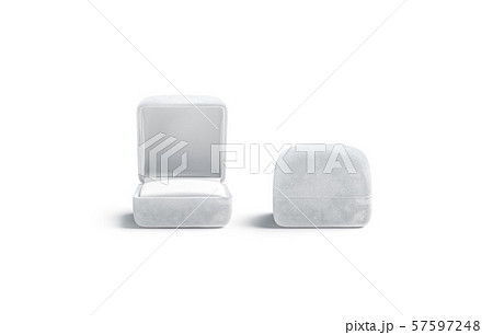 Blank white opened and closed ring box mockup, Blank white opened and closed ring box mockup, 57597248