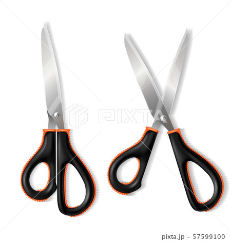 3d realistic scissors with rubber handle 57599100