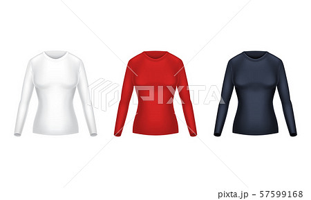 realistic set of female long sleeve shirts realistic set of female long sleeve shirts 57599168