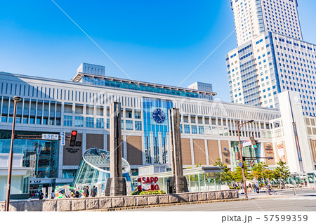 北海道の夏 札幌駅南口周辺の風景 北海道の夏 札幌駅南口周辺の風景 57599359
