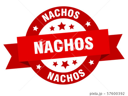 nachos ribbon. nachos round red sign. nachos nachos ribbon. nachos round red sign. nachos 57600392