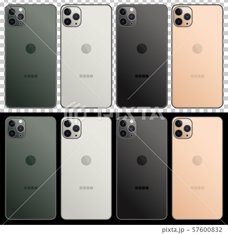 ３眼カメラ 最新型スマートフォンセット（裏面） 57600832