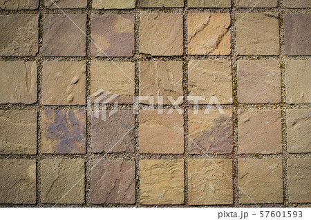 The road is paved with paving stone tiles .Texture.Background. 57601593