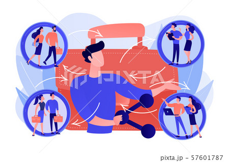 Employee sharing concept vector illustration 57601787