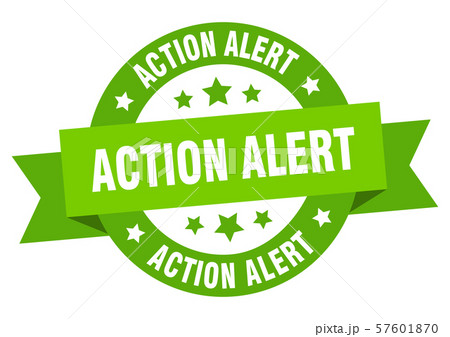 action alert ribbon. action alert round green action alert ribbon. action alert round green 57601870