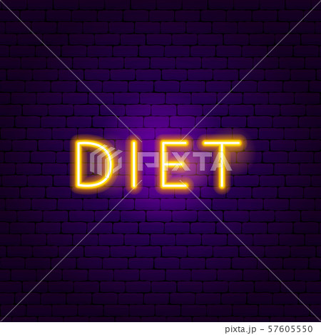 Diet Neon Text 57605550