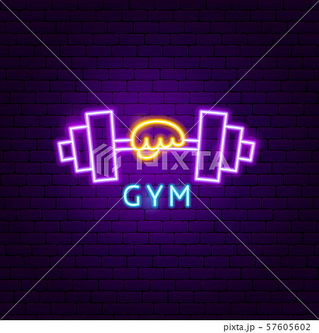 Gym Neon Label Gym Neon Label 57605602
