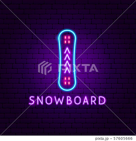 Snowboard Neon Label Snowboard Neon Label 57605666