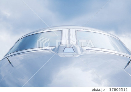 modern and comfortable business jet plane in the afternoon at the airport 57606512