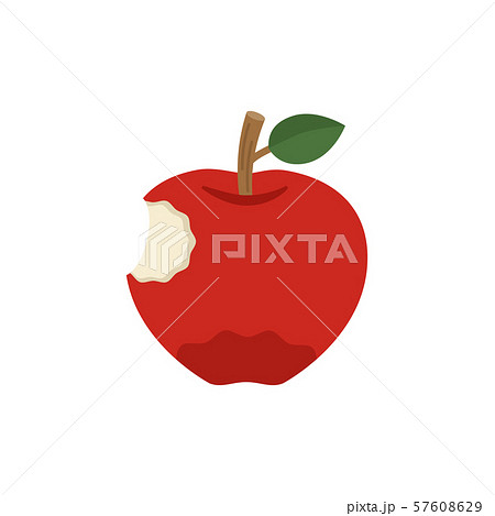 果物 赤いりんご まるかじり編 のイラスト素材