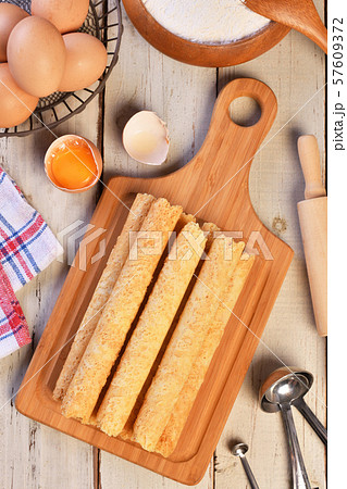 Handmade egg rolls 57609372