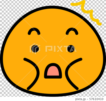 太った 顔アイコン 表情 感情表現シンプル イラスト 太った 顔アイコン 表情 感情表現シンプル イラスト 57610410