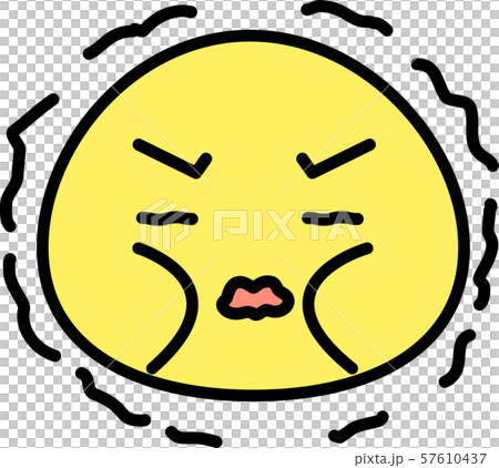 肥胖面孔象表情情感表示簡單的例證 肥胖面孔象表情情感表示簡單的例證 57610437