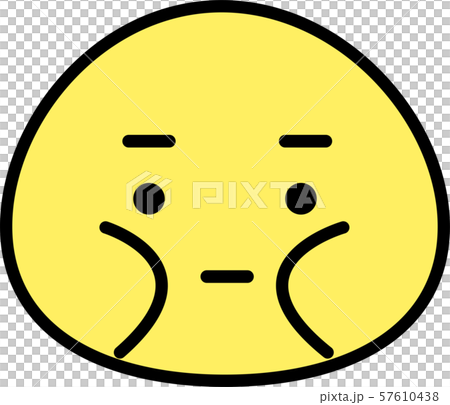 肥胖面孔象表情情感表示簡單的例證 肥胖面孔象表情情感表示簡單的例證 57610438