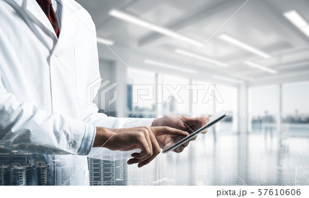 Medical industry concept by means of successful doctor Medical industry concept by means of successful doctor 57610606