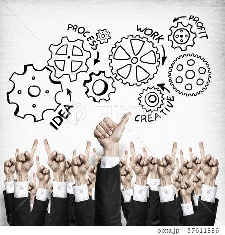 Business and teamwork concept Business and teamwork concept 57611336