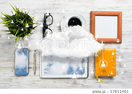 Social communication and global networking concept Social communication and global networking concept 57611401
