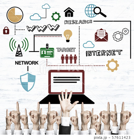 Business and teamwork concept Business and teamwork concept 57611423