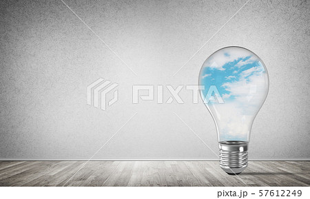 Eco innovations concept by means of lightbulb. Eco innovations concept by means of lightbulb. 57612249