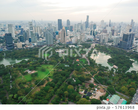Aerial view city public park with modern building Aerial view city public park with modern building 57613968