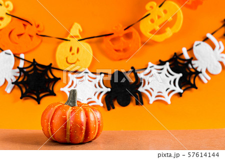 Background with ornament set Halloween festival. 57614144