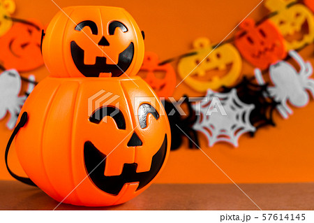 Background with ornament set Halloween festival. 57614145