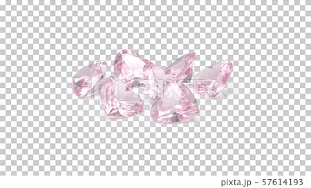 Pink Diamond Heart Background White CG Pink Diamond Heart Background White CG 57614193