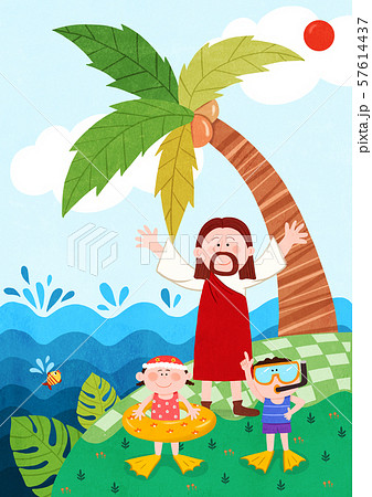 Concept of bible school or camp vector illustration 006 57614437