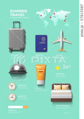 Summer infographic elements set 009 Summer infographic elements set 009 57615087