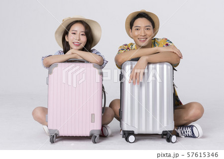 Summer holiday of attractive couple 249 57615346