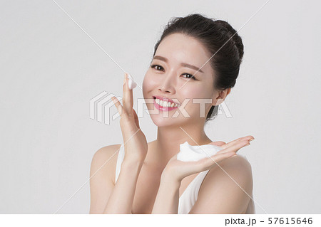Portrait of Beautiful Young Woman 286 57615646