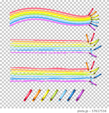 イラスト素材　クレヨン 57617538