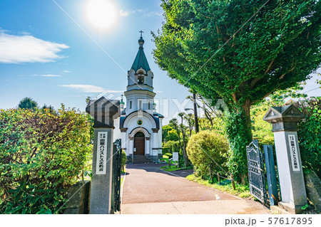 北海道の夏の風景 函館ハリストス正教会 57617895
