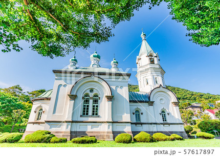 北海道の夏の風景 函館ハリストス正教会 北海道の夏の風景 函館ハリストス正教会 57617897