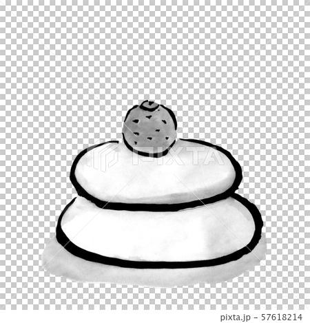 加賀年糕(墨水的手繪插圖) 加賀年糕(墨水的手繪插圖) 57618214