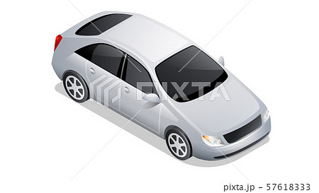 Isometric car icon isolated on white Isometric car icon isolated on white 57618333