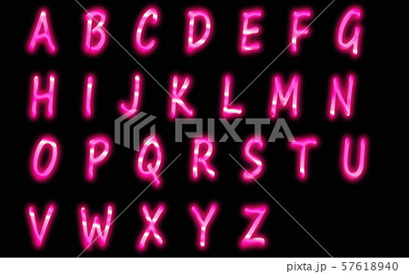 ネオン文字 のイラスト素材