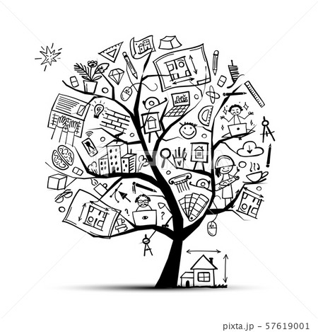 Bureau of architecture, concept tree for your design Bureau of architecture, concept tree for your design 57619001