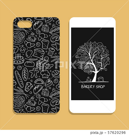 Mobile phone cover design, bakery tree 57620296