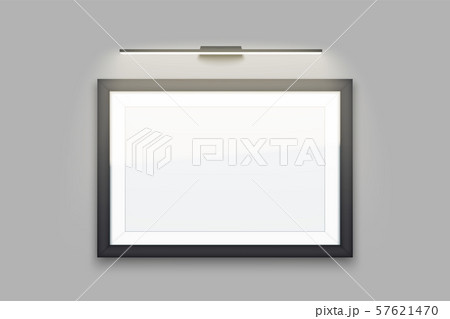 Mockup Picture and square frame with light Mockup Picture and square frame with light 57621470