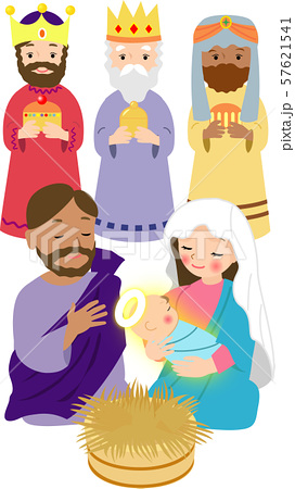キリスト降誕 生誕 東方の三賢者のイラスト素材