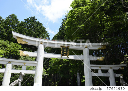 三峯神社　三ツ鳥居 57621930