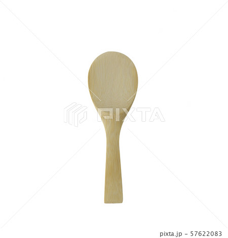 白い背景のしゃもじ 57622083