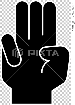 Hand sign sign language gesture hand finger icon 57623649