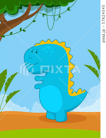 Blue dinosaur, tyrannosaurus. 57624545