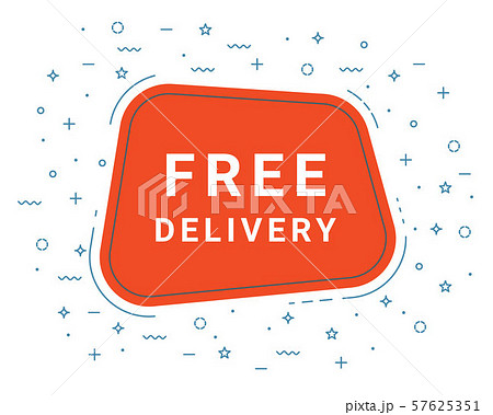 Free Delivery Speech Bubble Banner Sign, Design Template. Business Label Promo Offer. Free Delivery Speech Bubble Banner Sign, Design Template. Business Label Promo Offer. 57625351