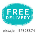 Free Delivery, Speech Bubble Banner, Element Design Template, App Icon, Vector Illustration. 57625374