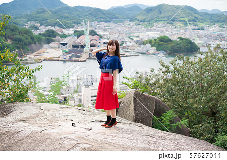 若い女性 観光 尾道 女子旅 57627044