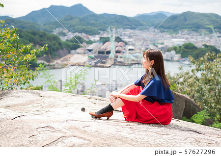 若い女性 観光 尾道 女子旅 57627296