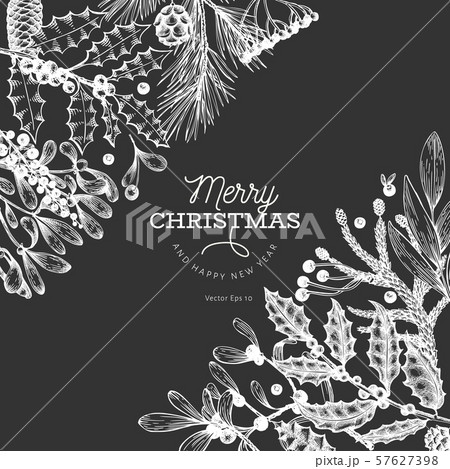 Christmas banner template. Vector hand drawn Christmas banner template. Vector hand drawn 57627398